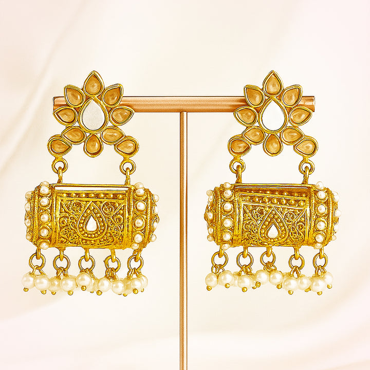 Kundan Gold-Plated Sheila Earrings