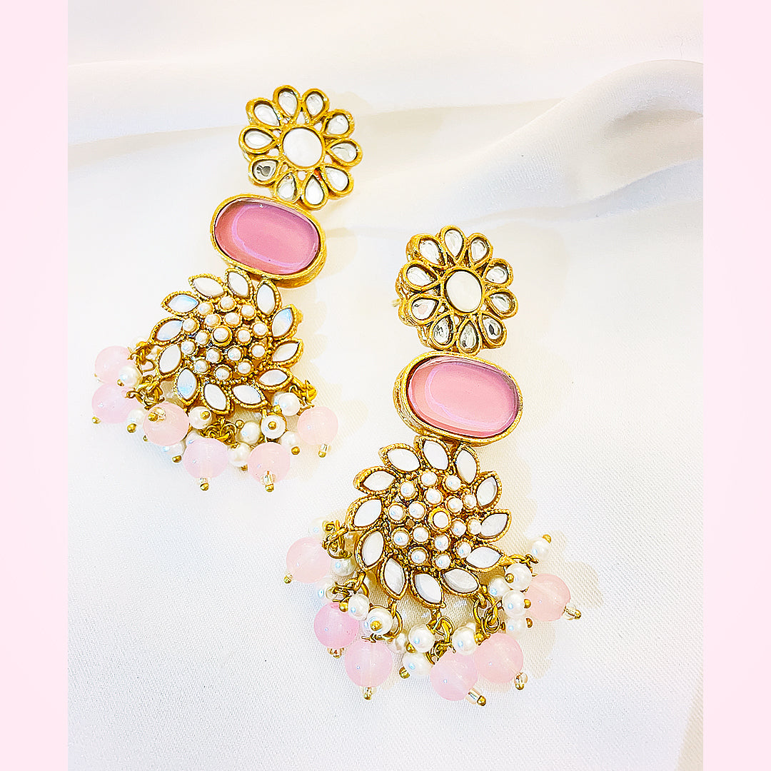 Kundan Gold-Plated Nazmeen Earrings