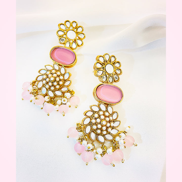 Kundan Gold-Plated Nazmeen Earrings