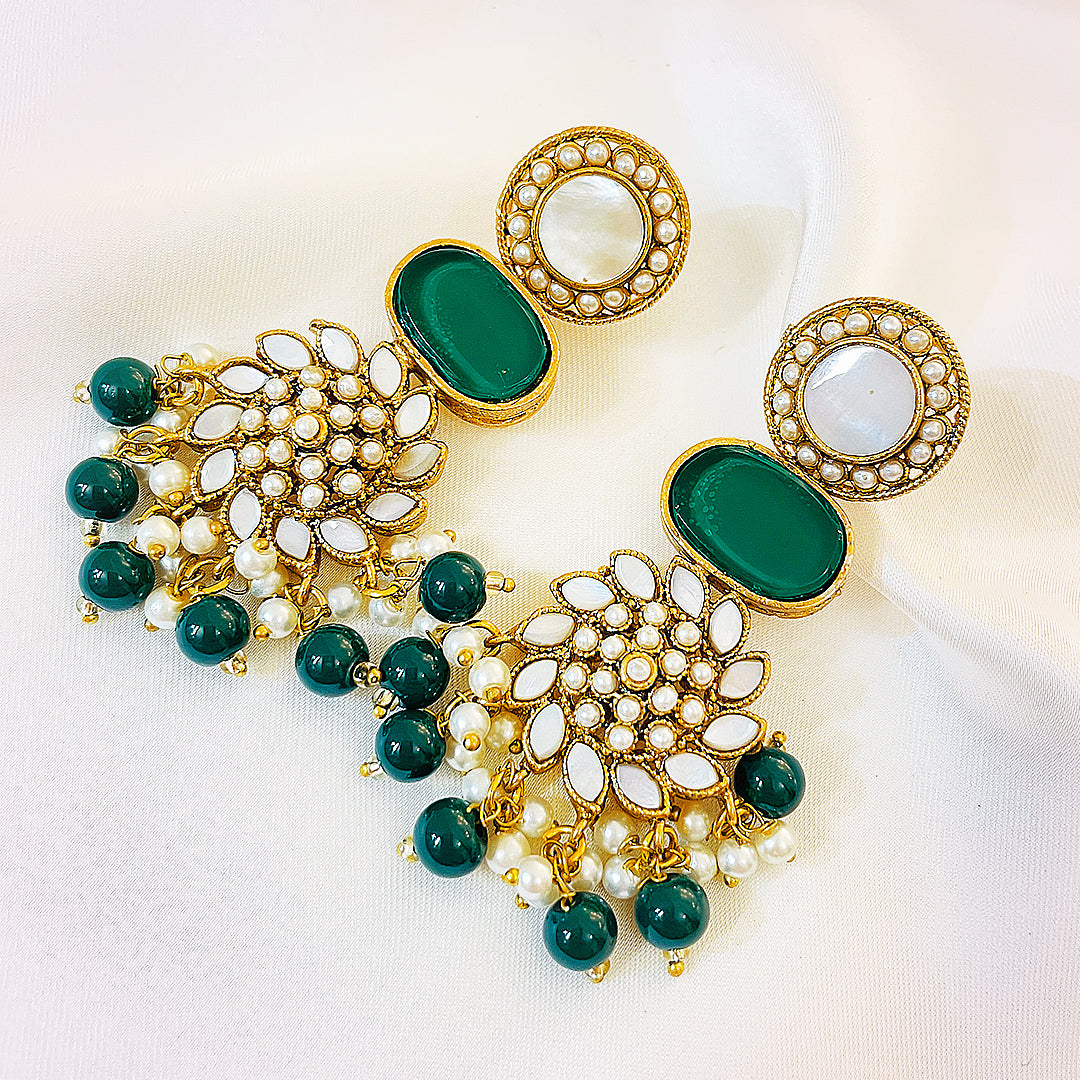 Kundan Gold-Plated Nazmeen Earrings