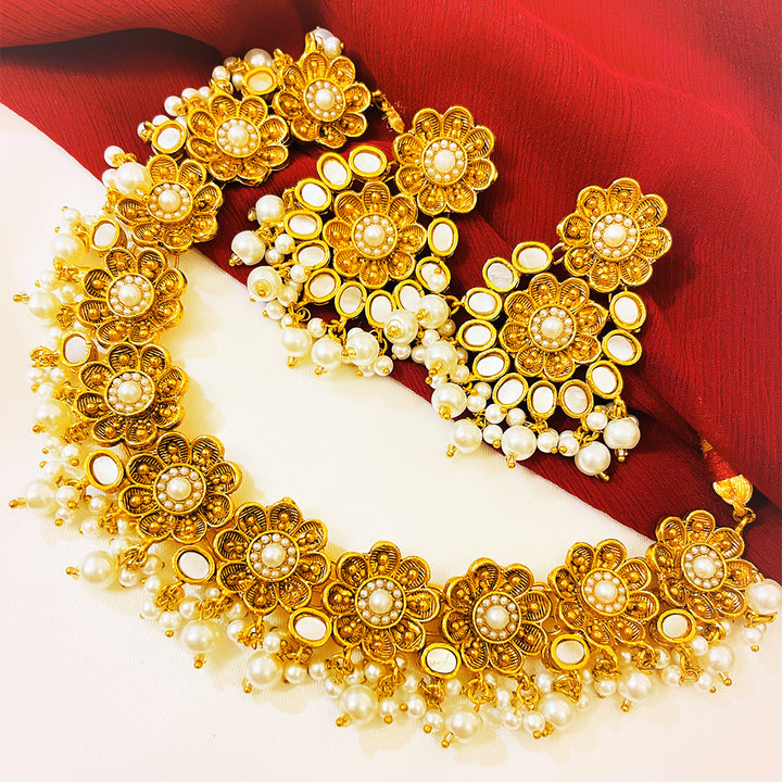 Gulchehra Handmade Kundan Necklace Set