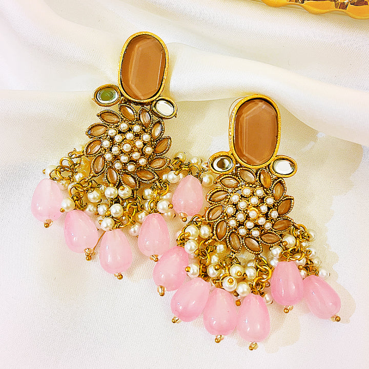 Kundan Gold-Plated Emaan Earrings