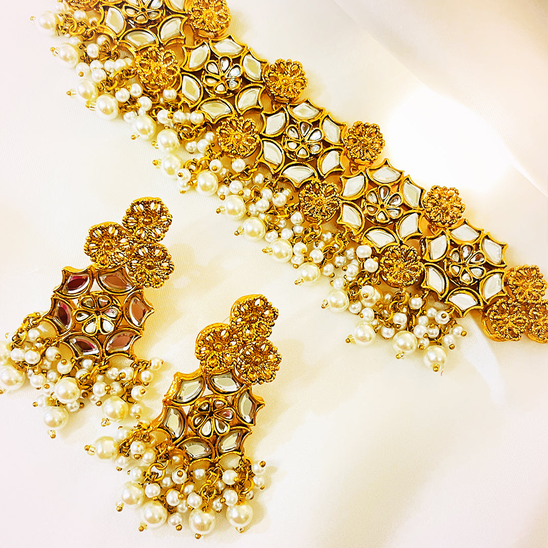 Mehru Handmade Kundan Choker Set