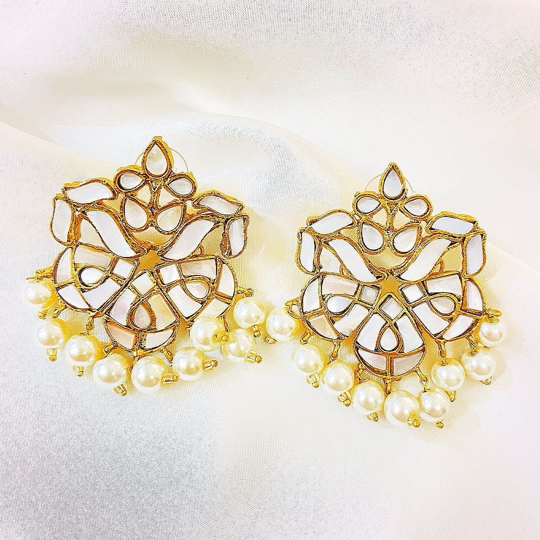 Kundan Gold-Plated Mehranya Earrings