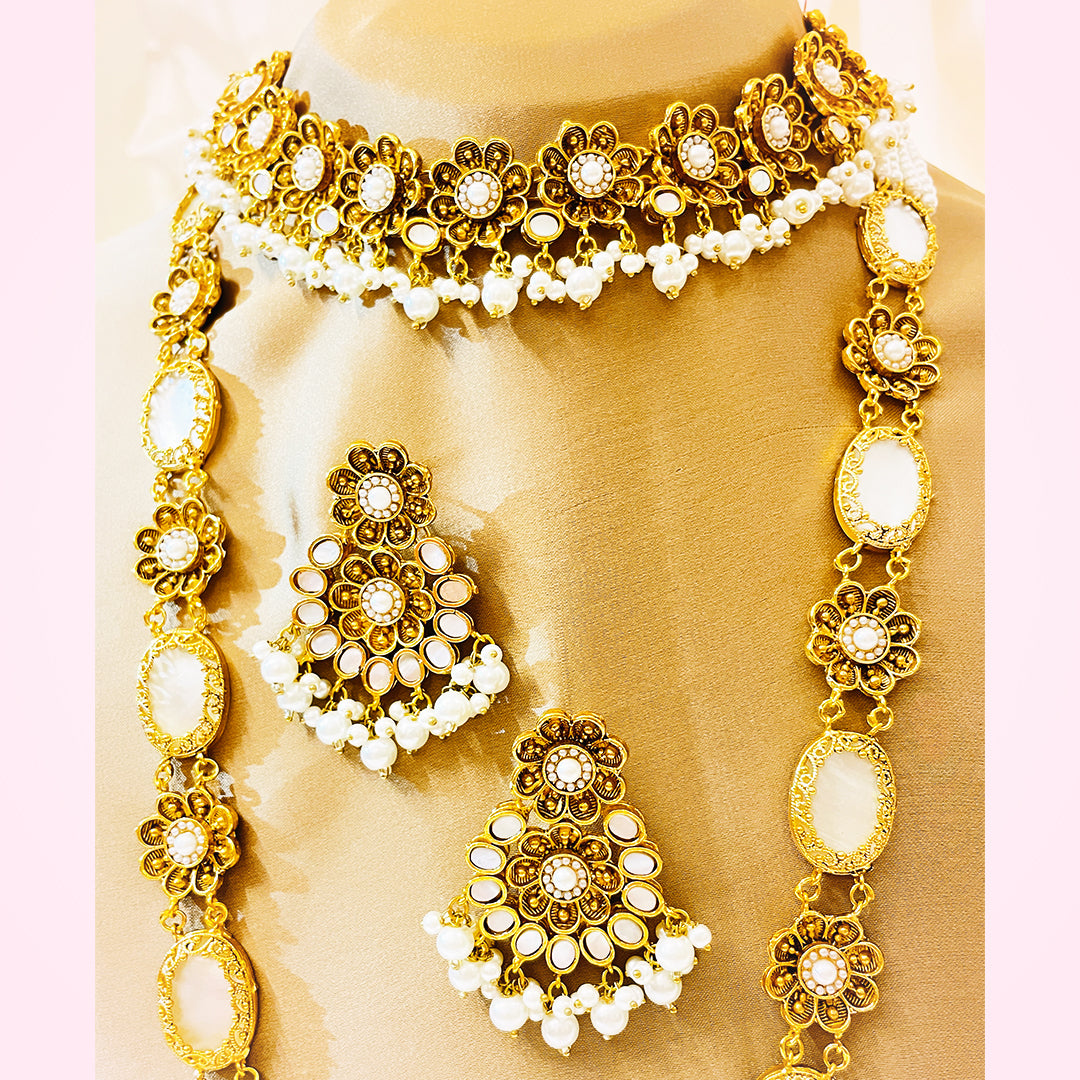 Gulchehra Handmade Kundan Necklace Set
