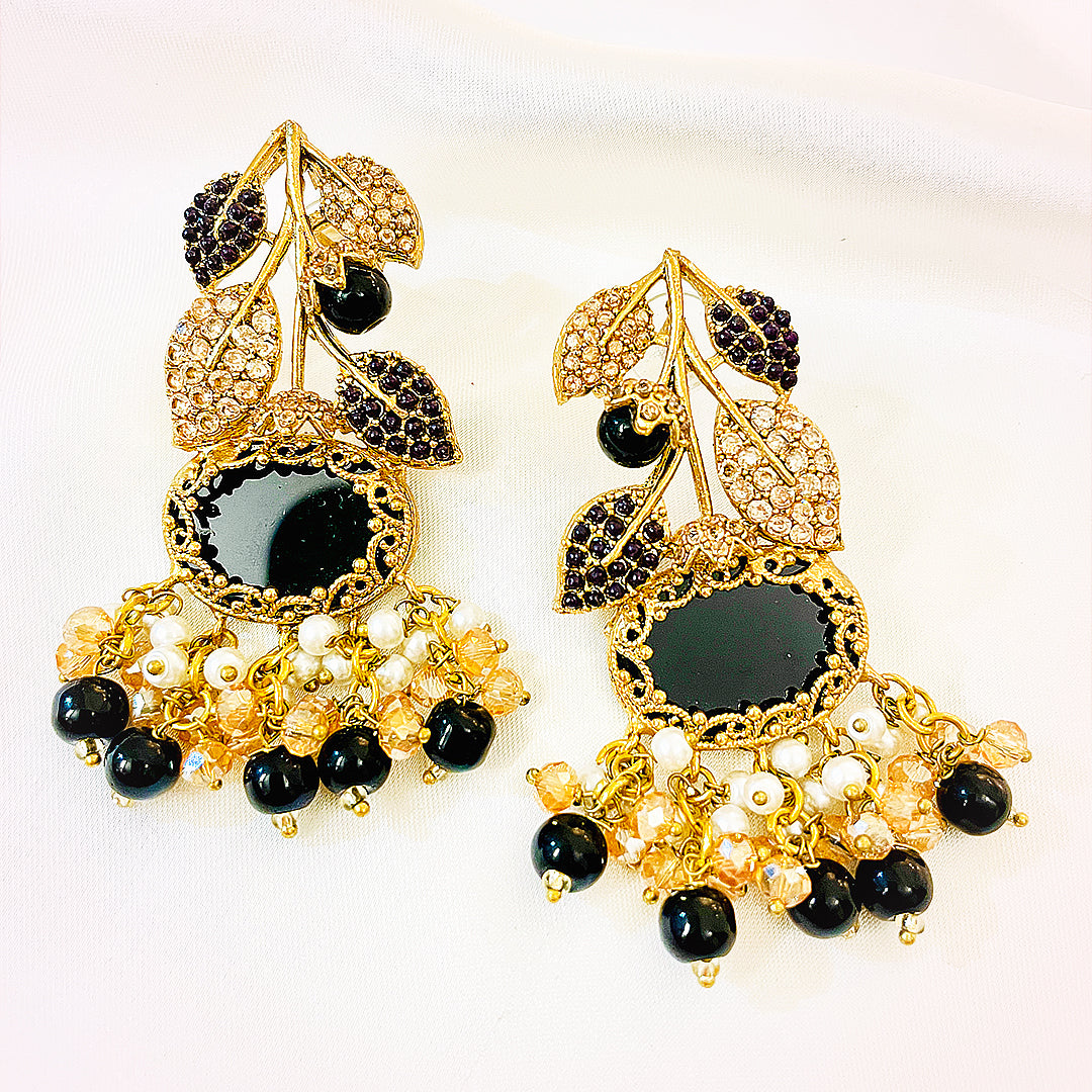 Kundan Gold-Plated Nazneen Earrings