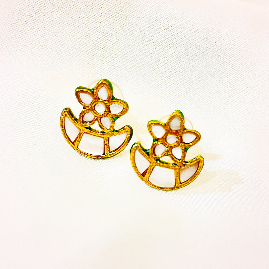 Noorima Gold Plated Kundan Studs