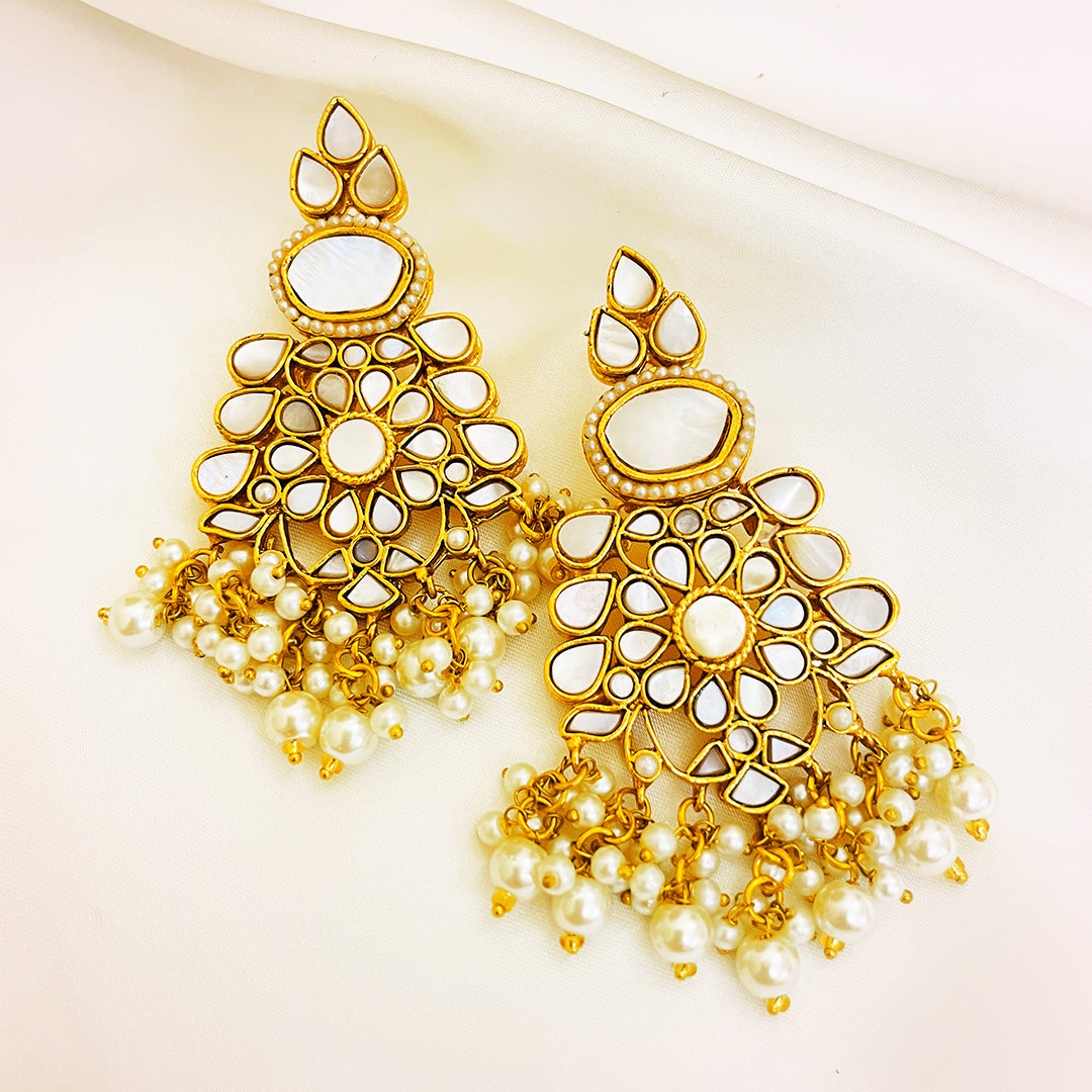 Kundan Gold-Plated Nigar Earrings