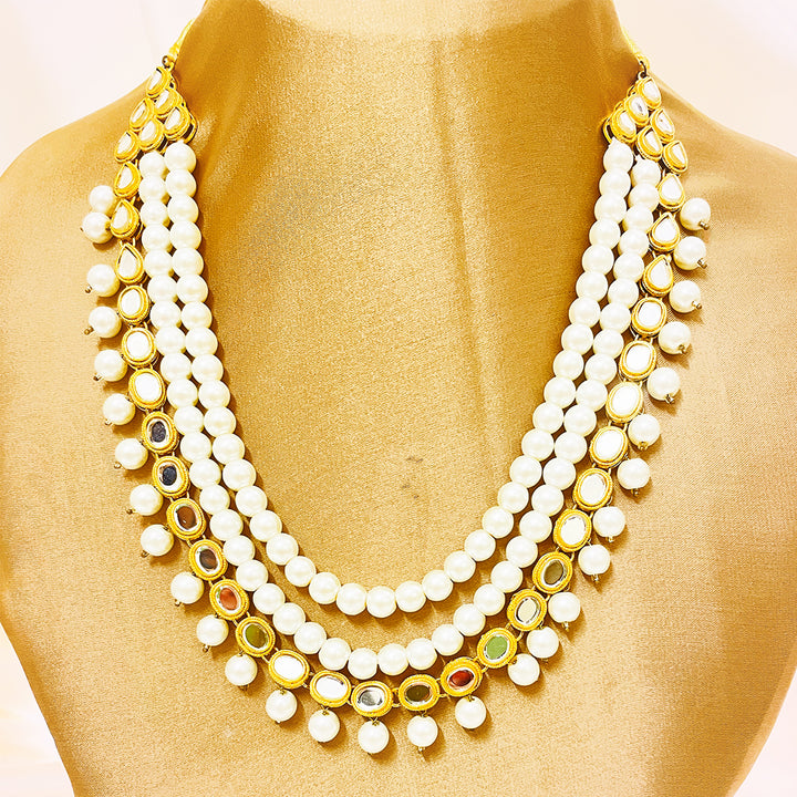 Ambreen Made To Order Pearl Kundan Mala