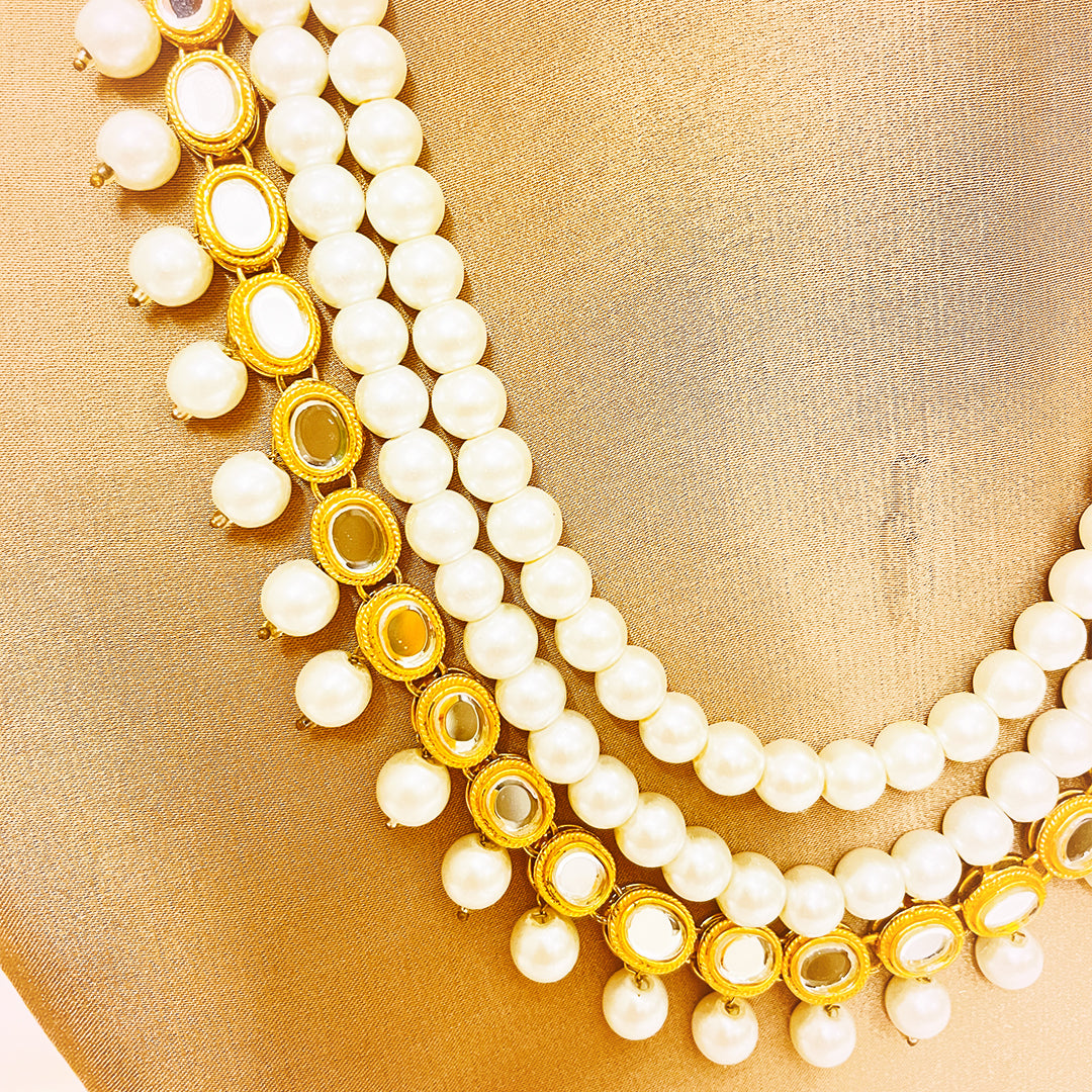 Ambreen Made To Order Pearl Kundan Mala