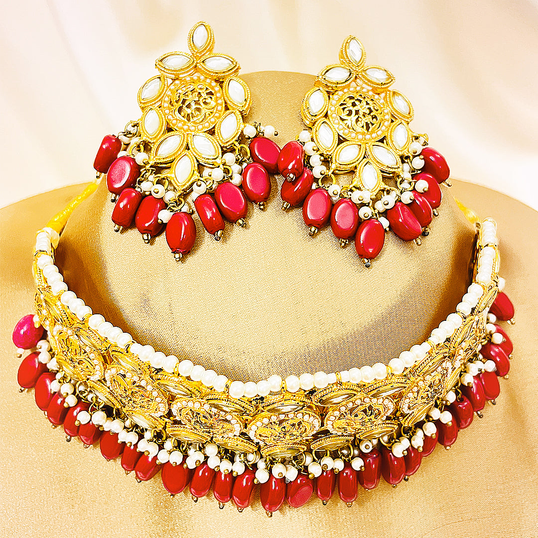 Roshanara Handmade Choker Kundan Set