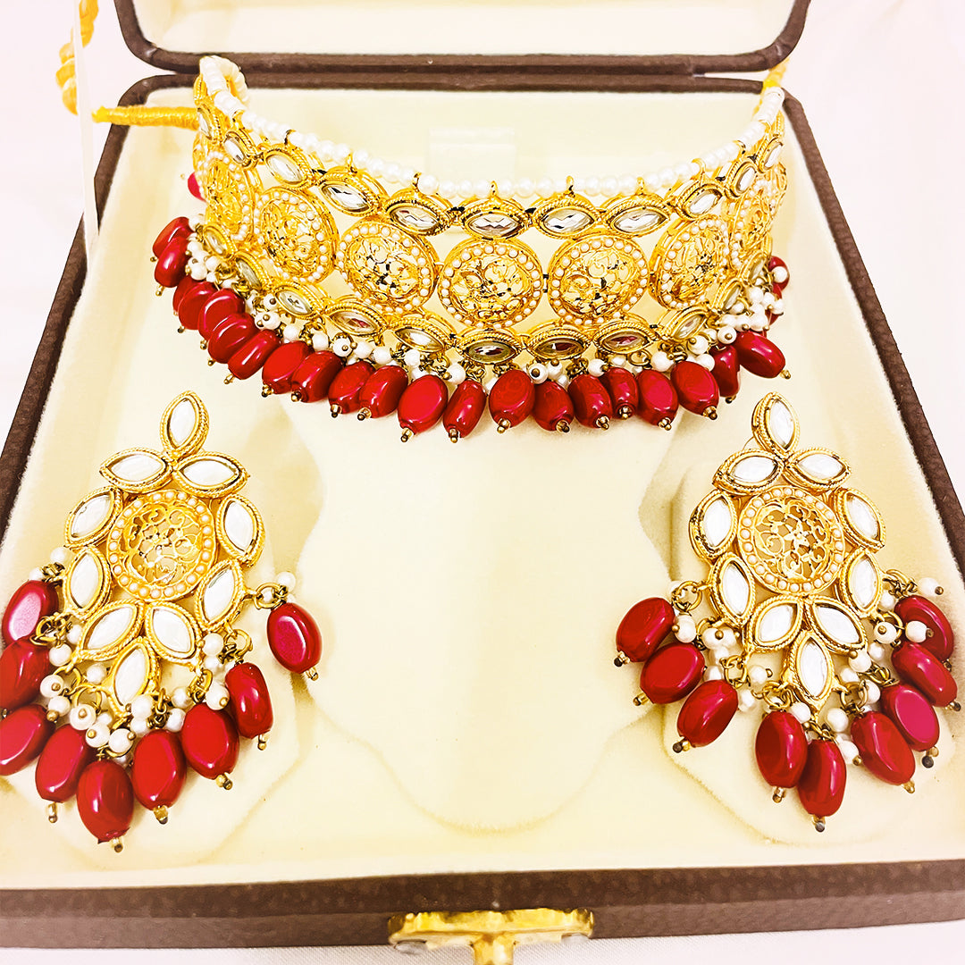 Roshanara Handmade Choker Kundan Set