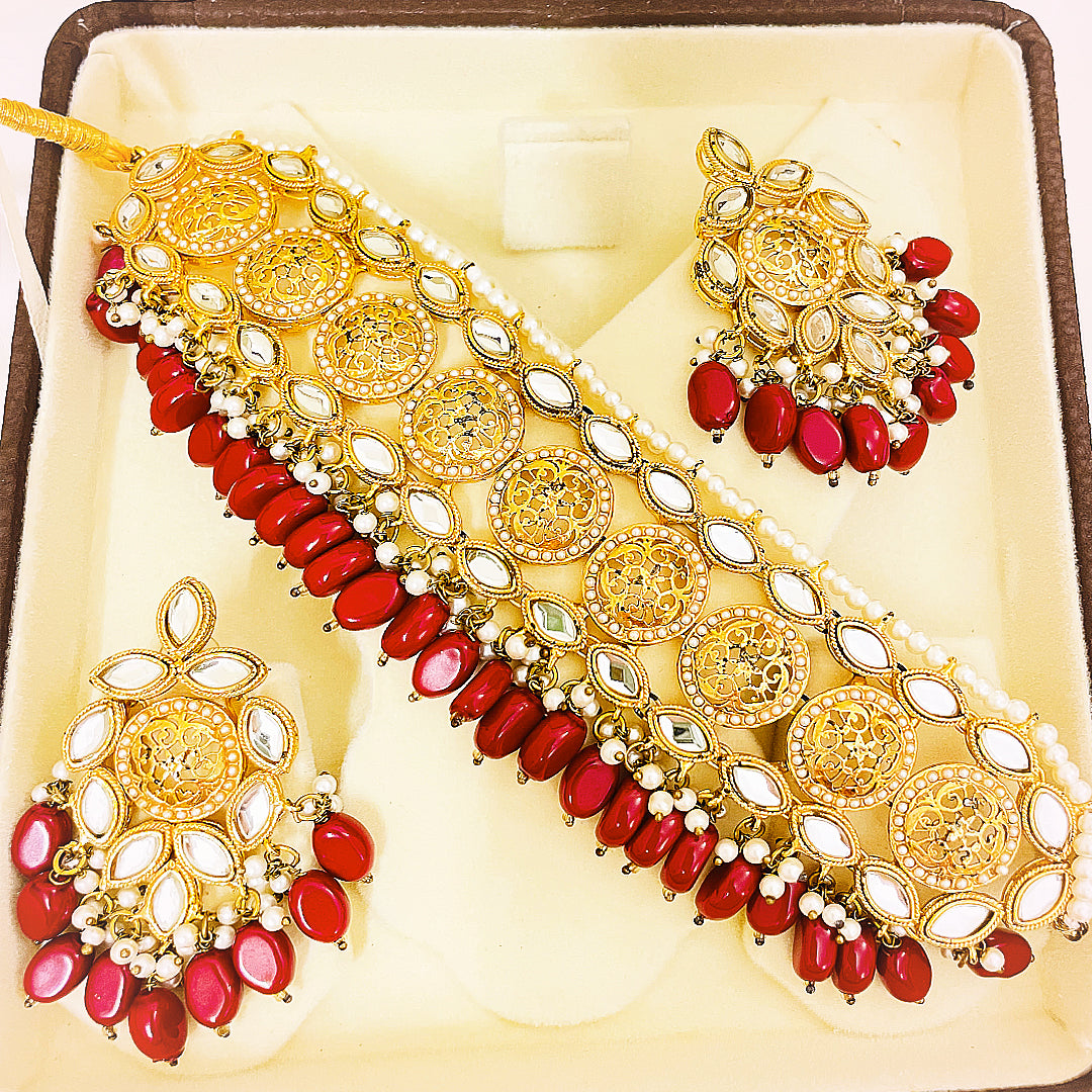 Roshanara Handmade Choker Kundan Set