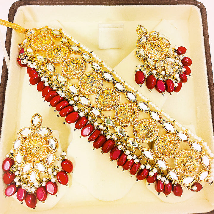 Roshanara Handmade Choker Kundan Set