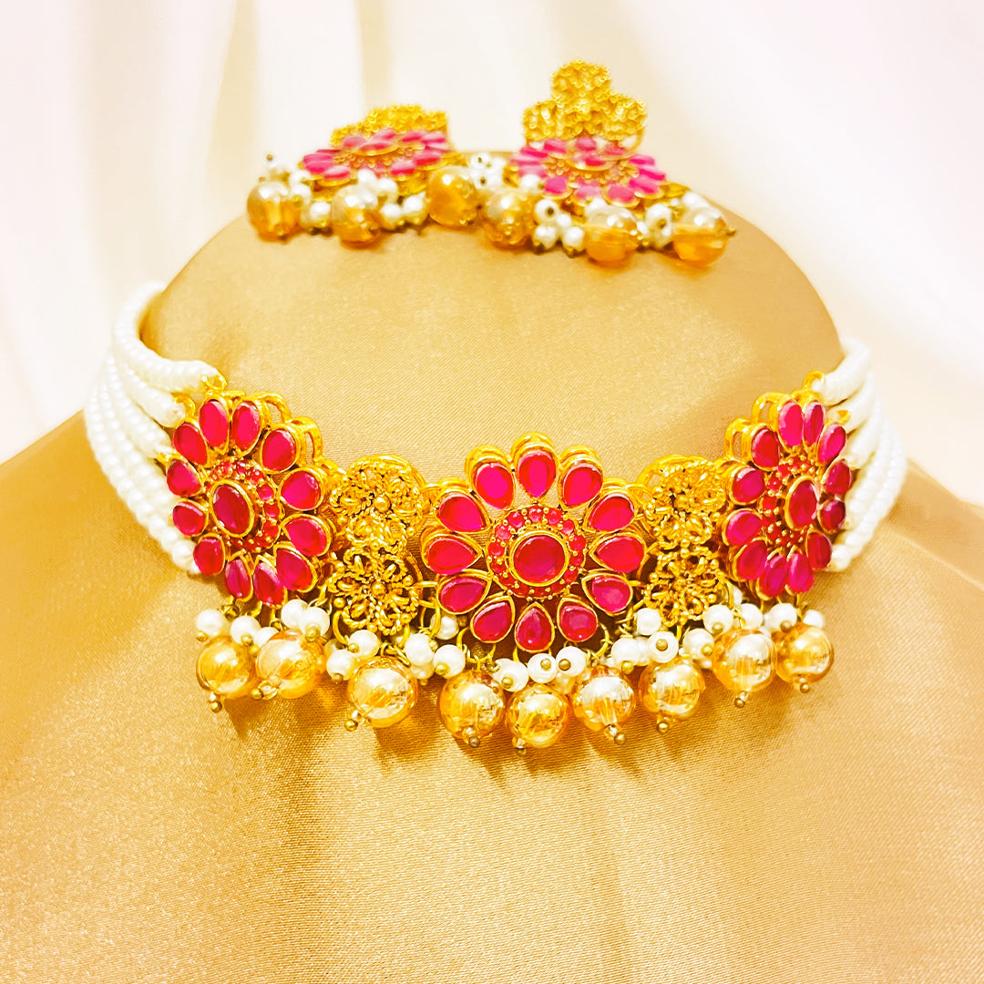 Zarnigar Handmade Choker Kundan Set
