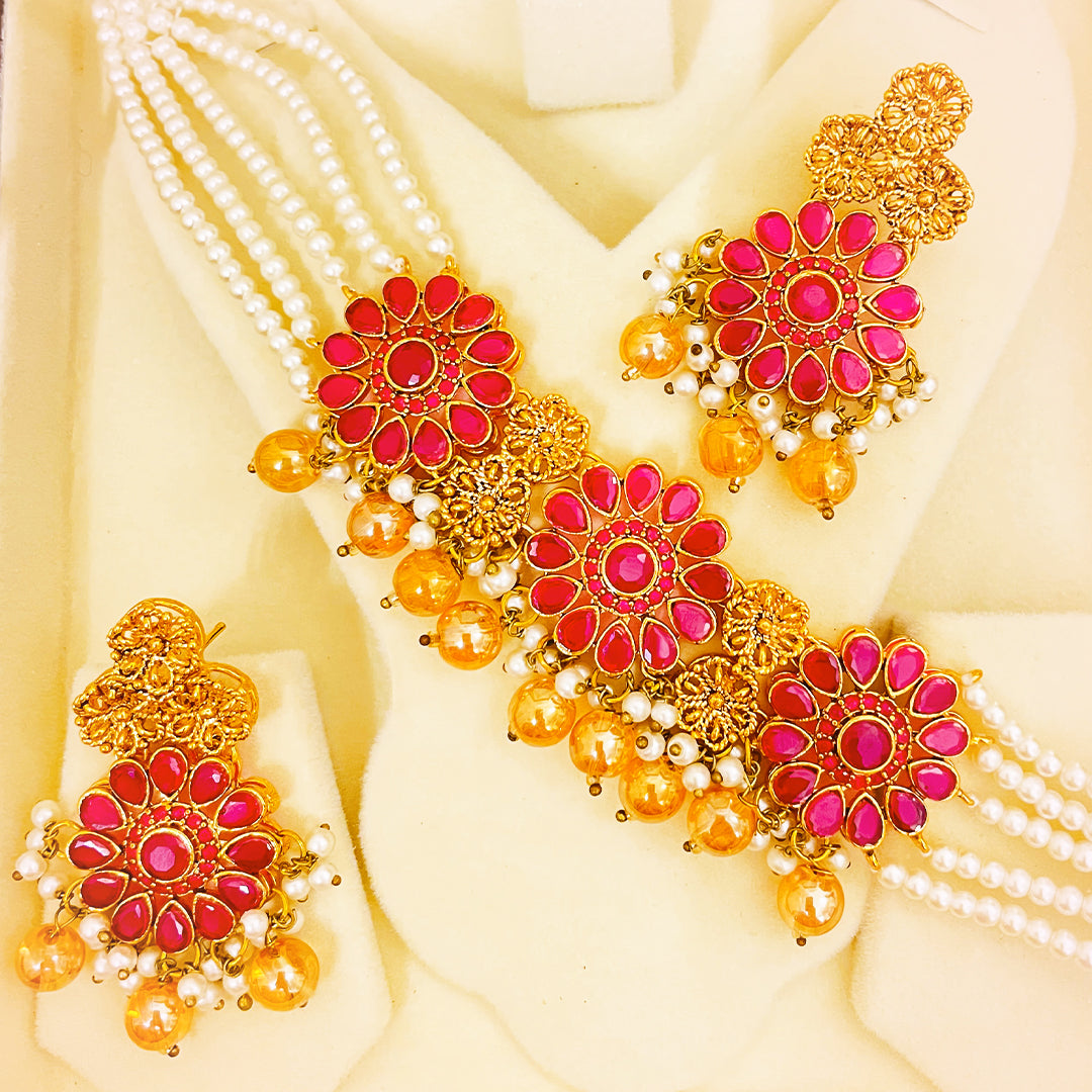 Zarnigar Handmade Choker Kundan Set