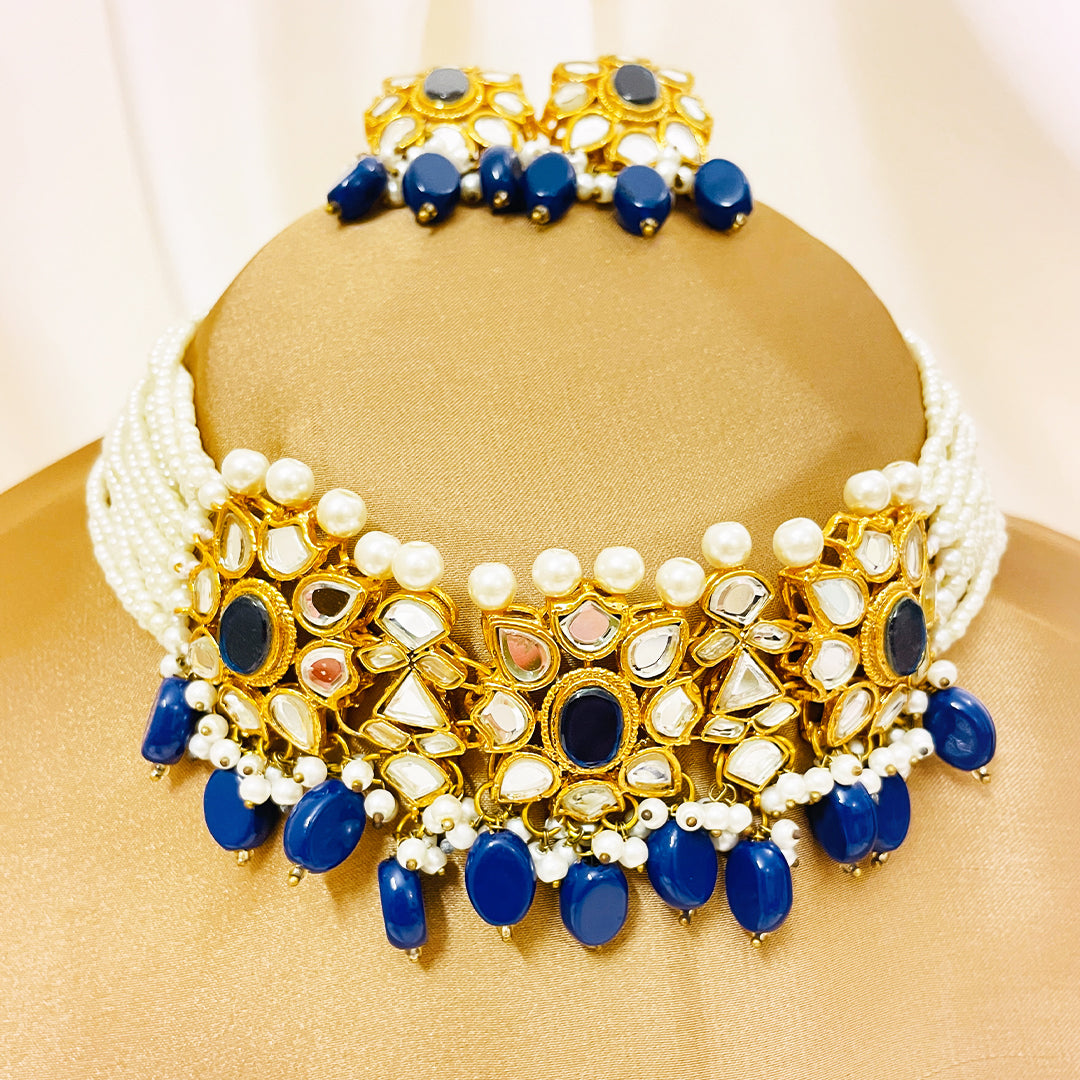 Zaybunnisa Handmade Kundan Choker Set
