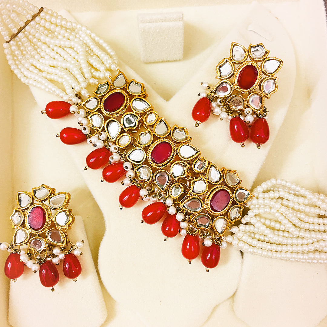 Zaybunnisa Handmade Kundan Choker Set