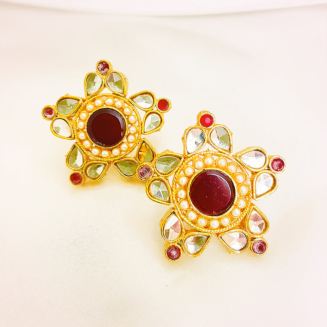 Sitara Kundan Studs