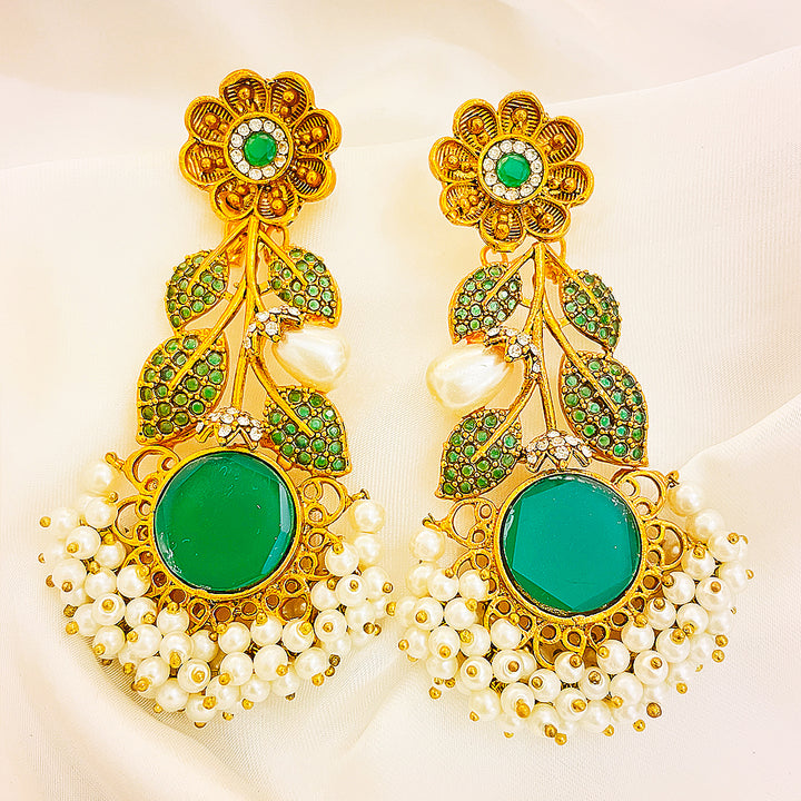 Kundan Gold-Plated Zarqa Earrings