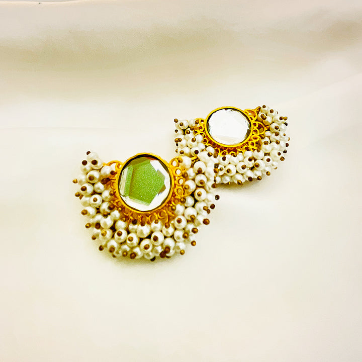 Kundan Gold-Plated Noureen Earrings