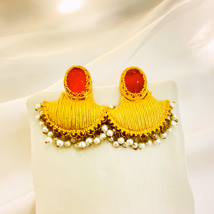 Kundan Gold-Plated Muneeba Earrings