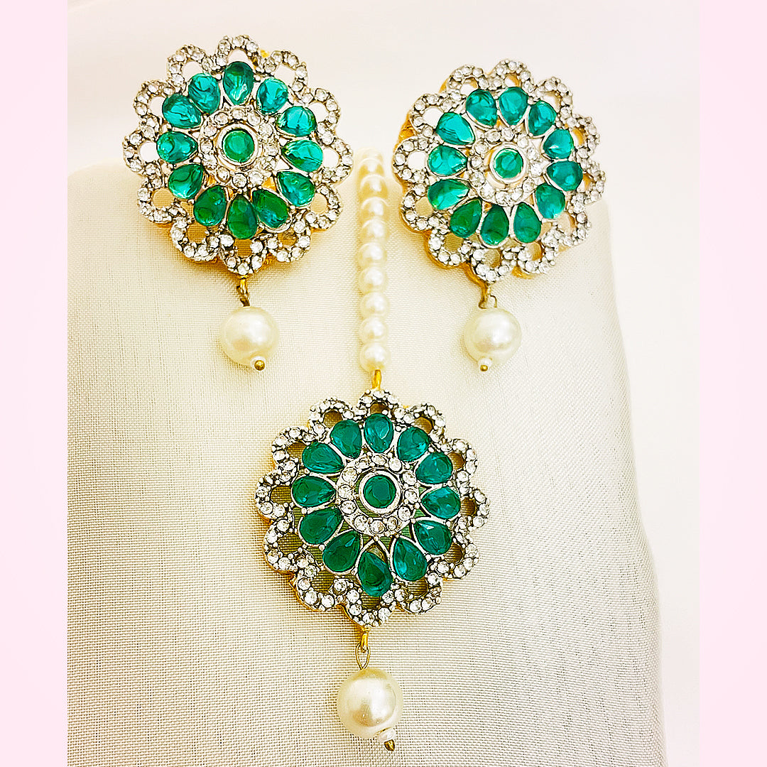 Seraphina 4-Piece Pearl CZ Choker Set