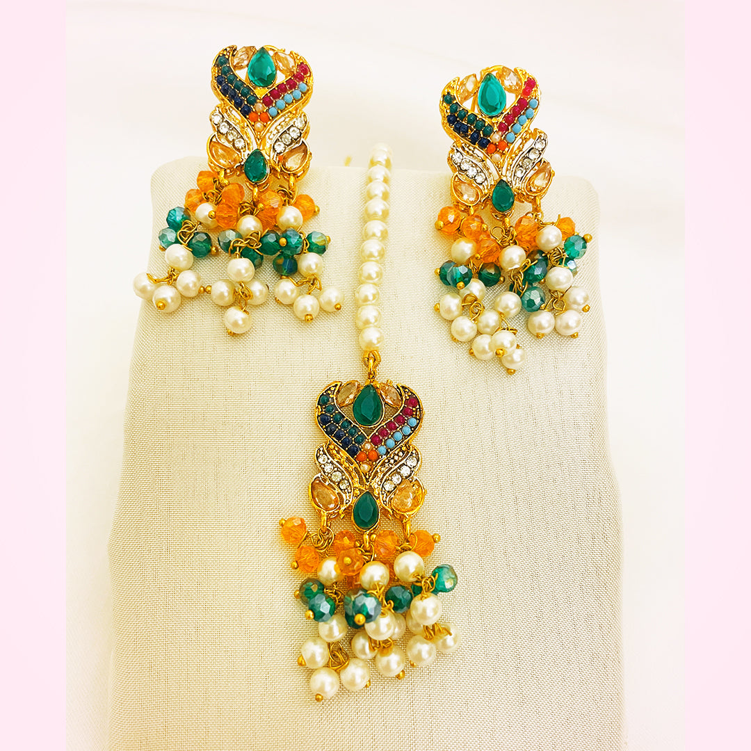 Meher 4-Piece Pearl CZ Choker Set