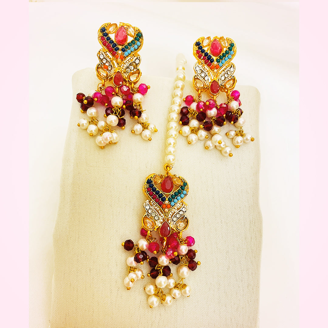 Meher 4-Piece Pearl CZ Choker Set