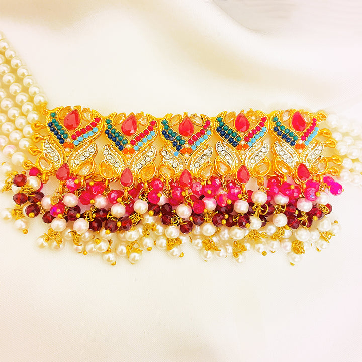 Meher 4-Piece Pearl CZ Choker Set
