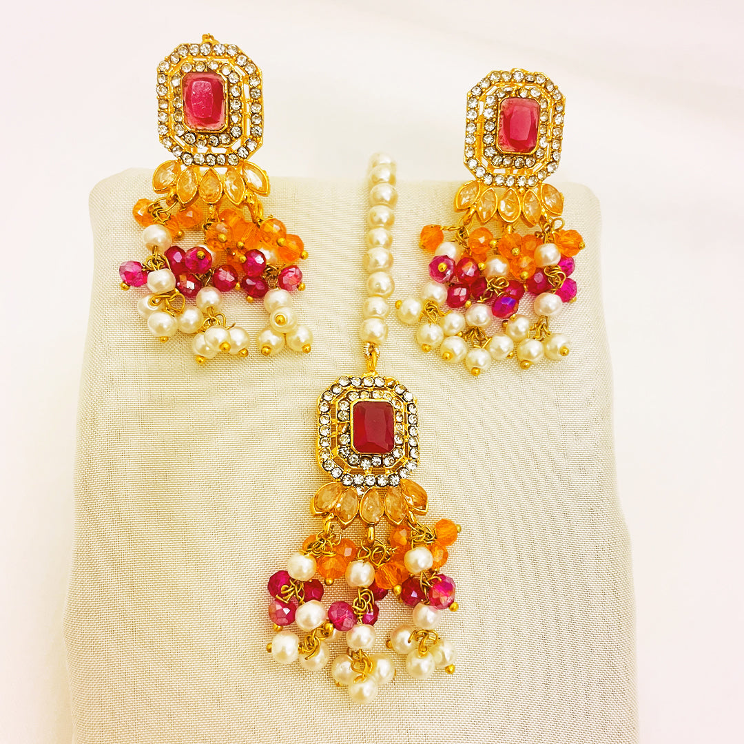 Meher 4-Piece Pearl CZ Choker Set