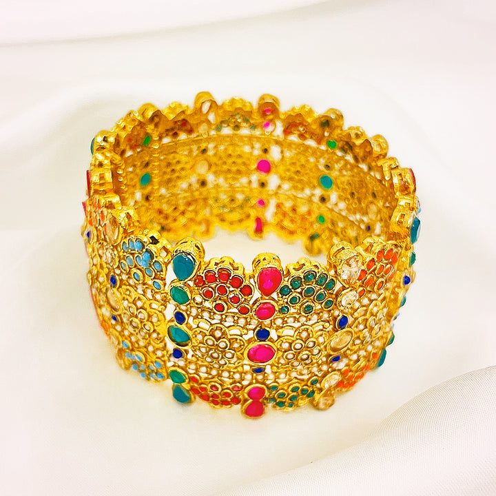 Wide Noratan Kara Brass Bangle