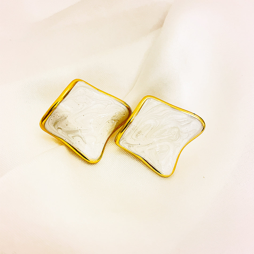 Cressida Stainless Steel Earing – 18K Gold Plated