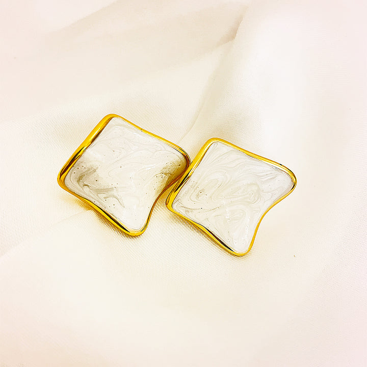 Cressida Stainless Steel Earing – 18K Gold Plated