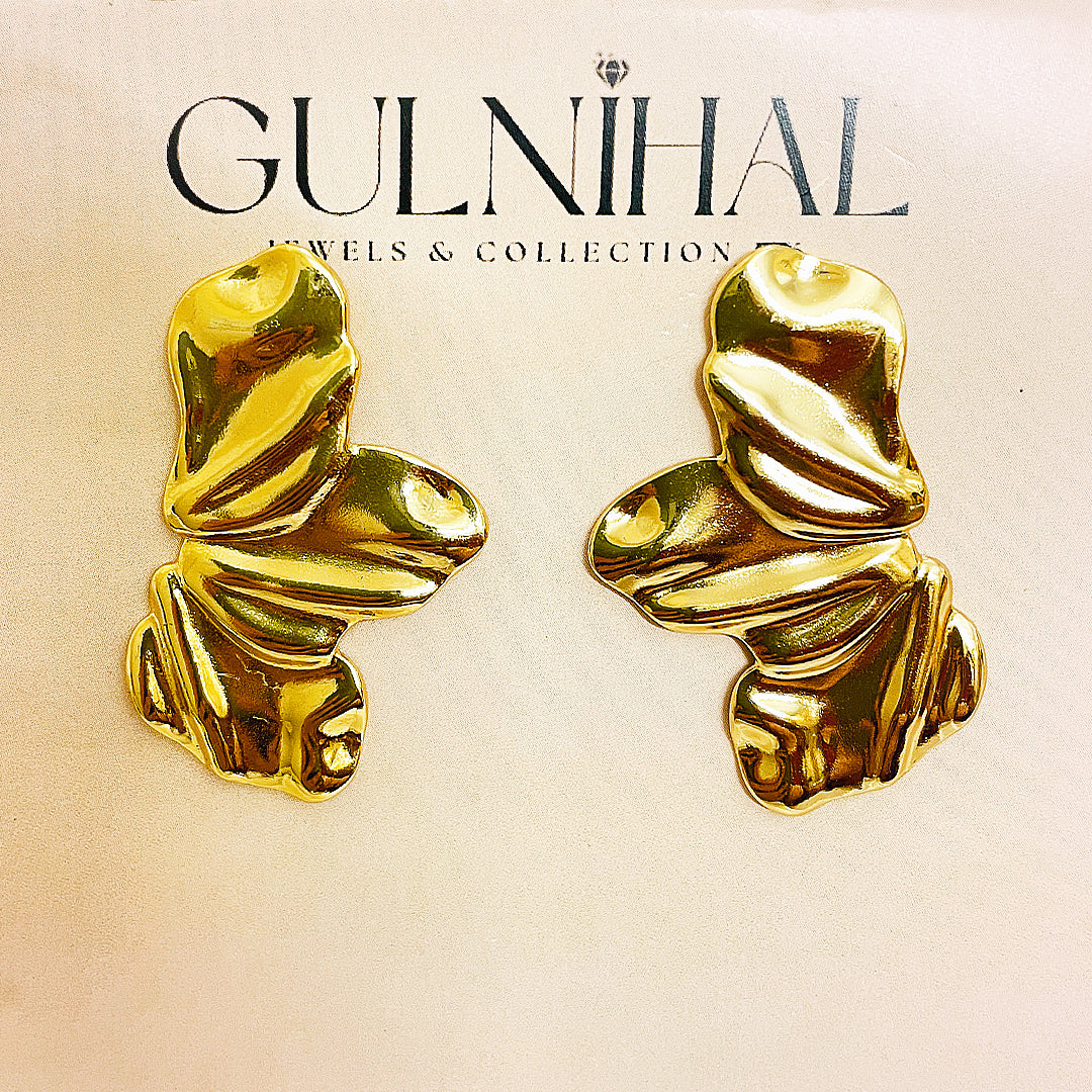 Evandra Stainless Steel Earing – 18K Gold Plated