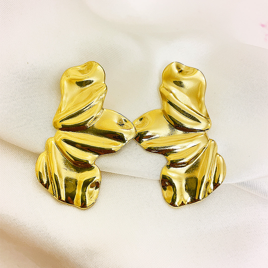 Evandra Stainless Steel Earing – 18K Gold Plated