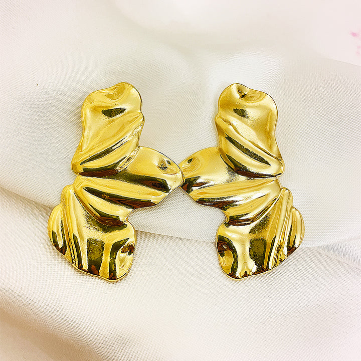 Evandra Stainless Steel Earing – 18K Gold Plated