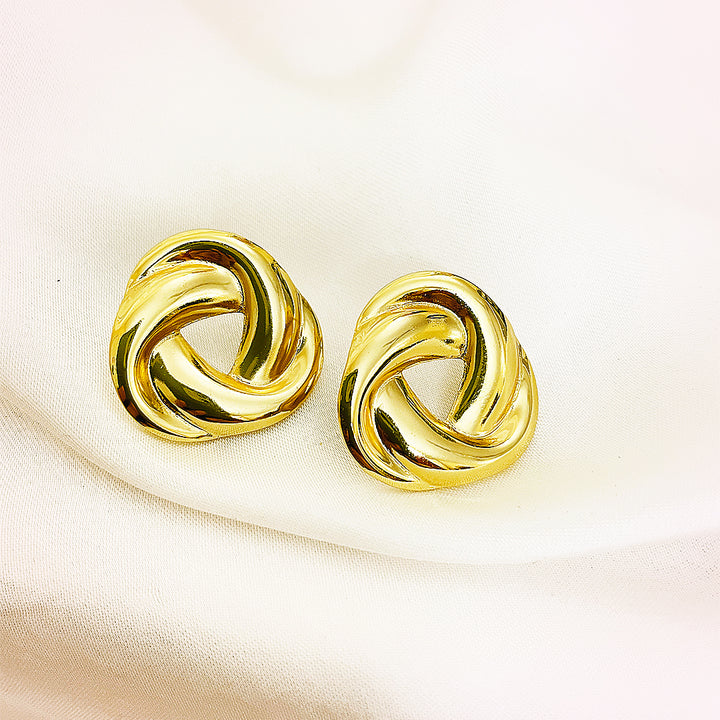 Seraphine Stainless Steel Stud – 18K Gold Plated