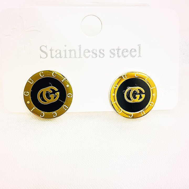 Valencia Stainless Steel Studs – 18K Gold Plated