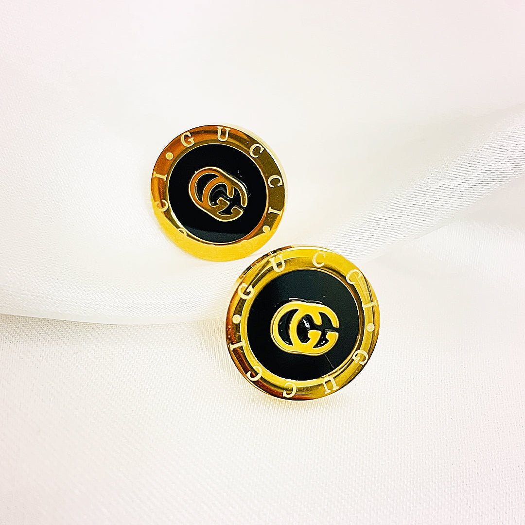 Valencia Stainless Steel Studs – 18K Gold Plated