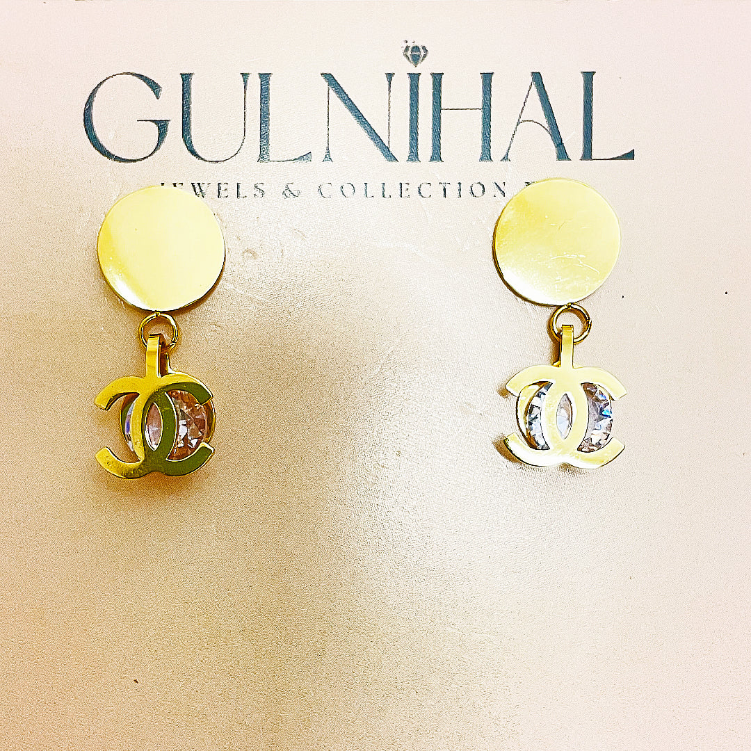 Melisande Stainless Steel Earing – 18K Gold Plated
