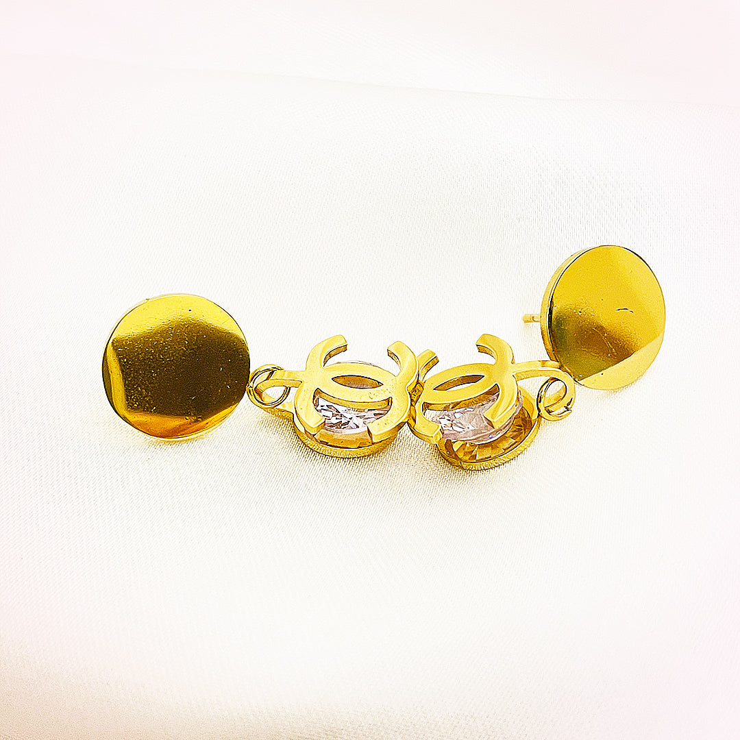 Melisande Stainless Steel Earing – 18K Gold Plated