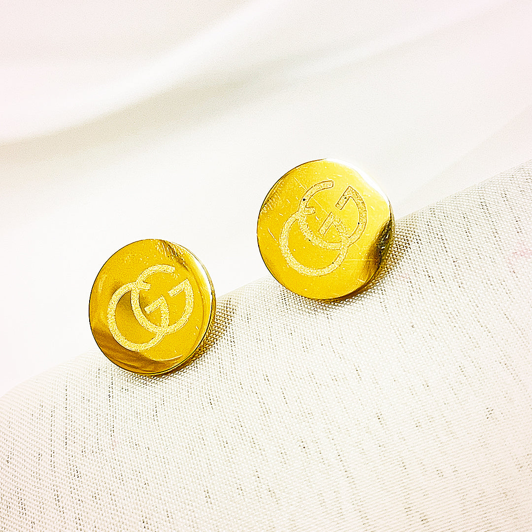 Rosalind Stainless Steel Studs– 18K Gold Plated