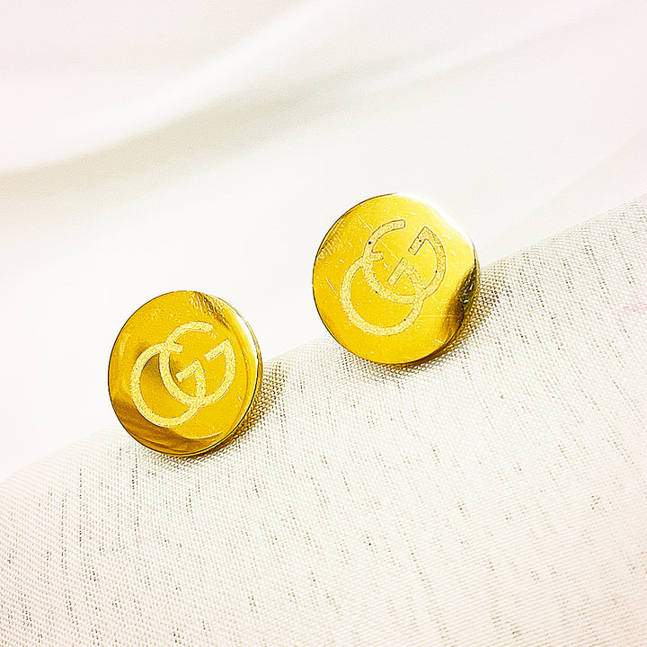 Rosalind Stainless Steel Studs– 18K Gold Plated