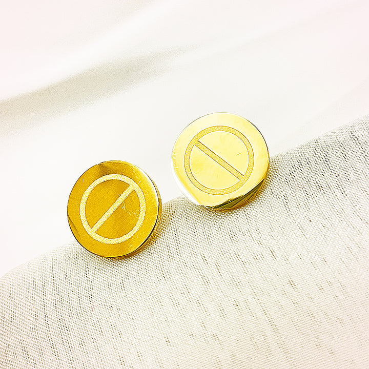 Rosalind Stainless Steel Studs– 18K Gold Plated