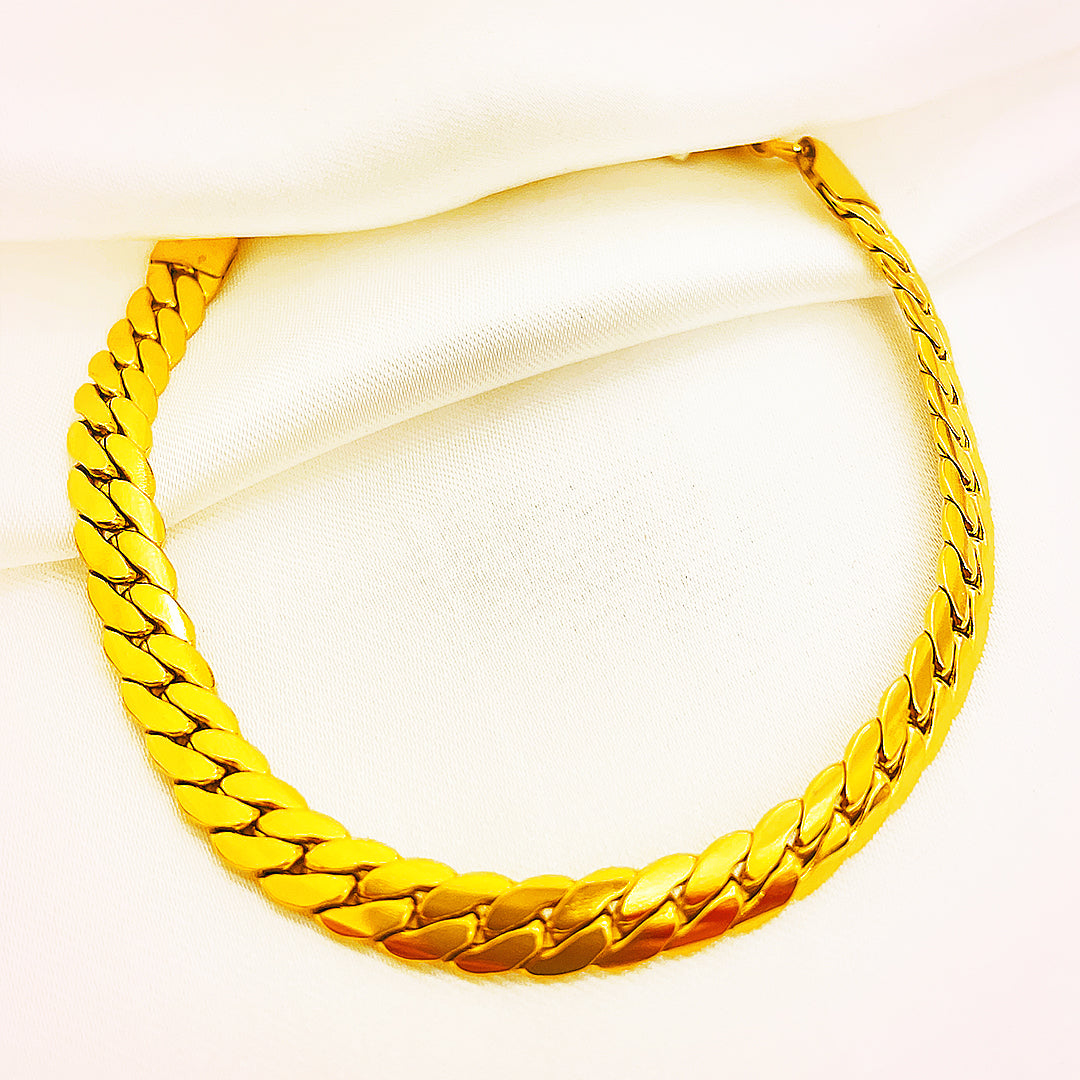 Aurelia Cuban Link Stainless Steel Bracelet – 18K Gold Plated