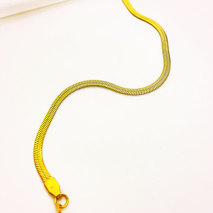 Marielle Sleek Gold Snake Chain Bracelet