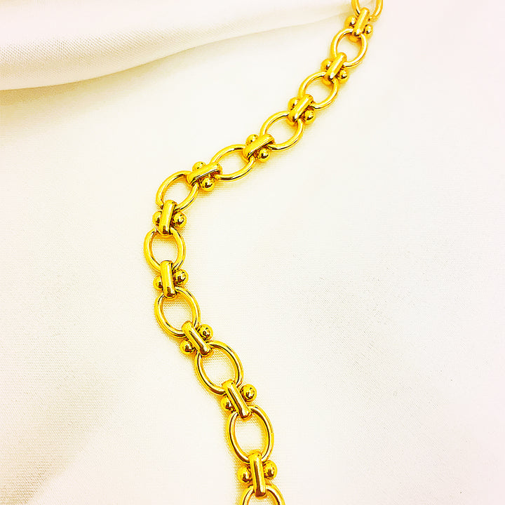 Cressida Oval Link Stainless Steel Bracelet – 18K Gold Plated