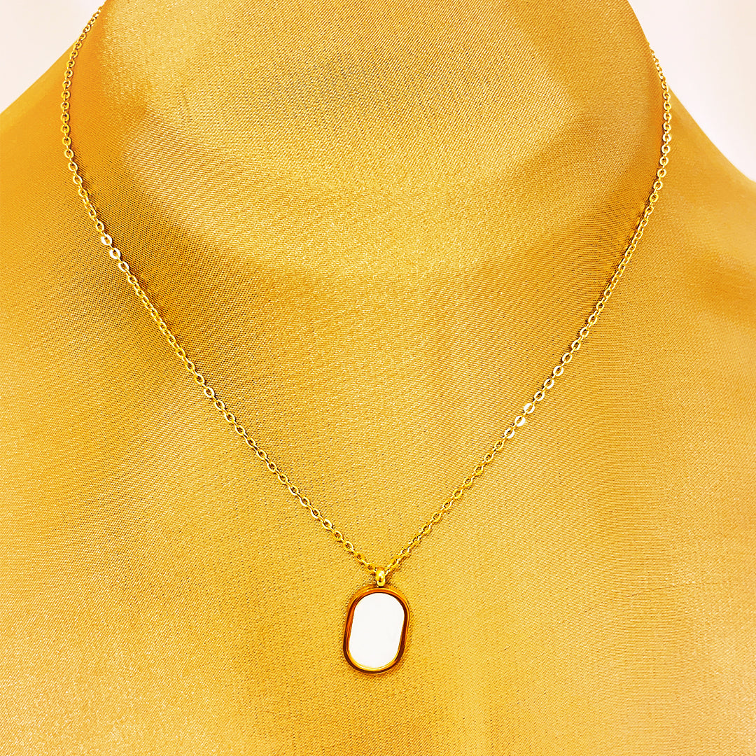 Liora Stainless Steel Necklace – 18K Gold Plated