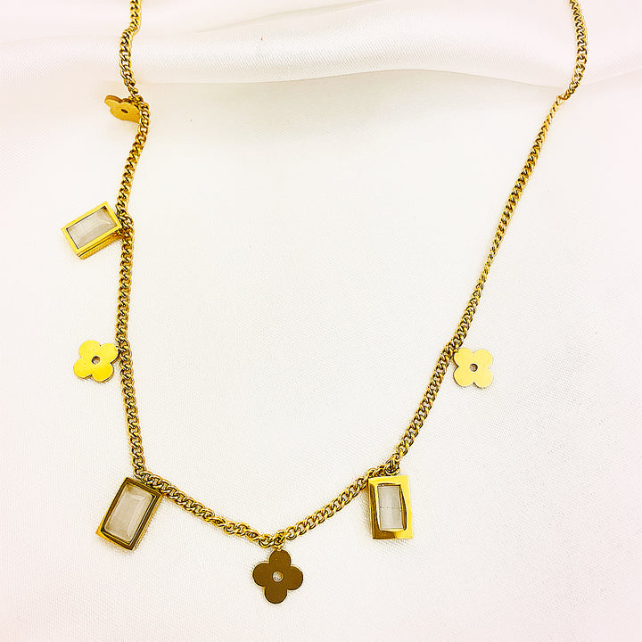 Marivelle Stainless Steel Necklace – 18K Gold Plated